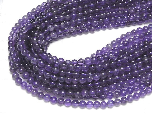 [Video]Amethyst AA Round 6mm 1strand beads (aprx.15inch/36cm)