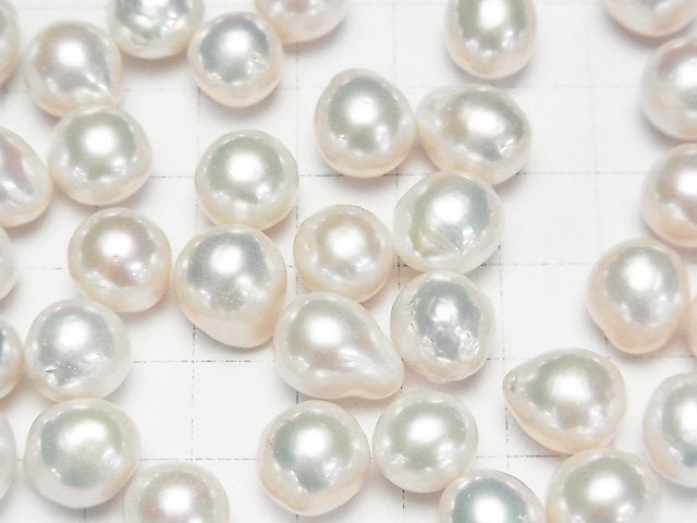 [Video]Fresh Water Pearl AA+ Loose stone Potato -Baroque 10-13mm White 3pcs