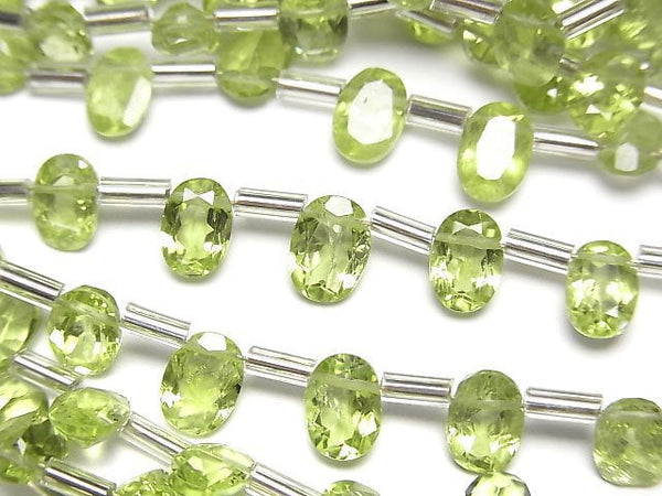 Oval, Peridot Gemstone Beads