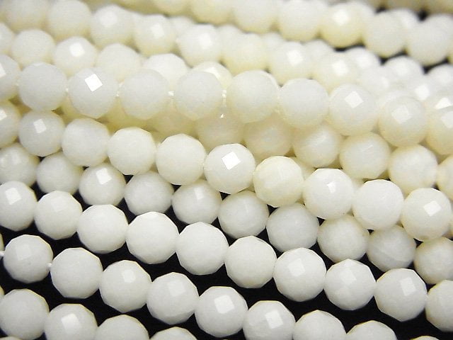 Coral, Faceted Round Natural Beads