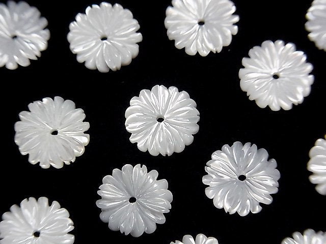 Flower, Mother of Pearl (Shell Beads) Pearl & Shell Beads