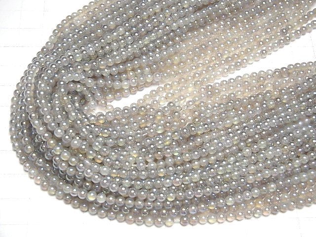 [Video] Flash, Gray Onyx Round 3mm 1strand (aprx.15inch/36cm)