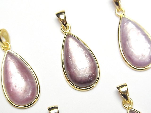 Accessories, Lepidolite, Pear Shape, Pendant Gemstone Beads