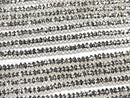 [Video]High Quality! Hematite Faceted Button Rondelle 4x4x2mm Silver Coating 1strand beads (aprx.15inch/38cm)
