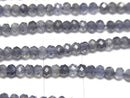 [Video]High Quality! Iolite AAA Faceted Button Rondelle 3x3x2mm 1strand (aprx.12inch/30cm)