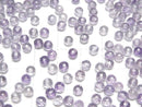 [Video]High Quality Amethyst AAA Half Drilled Hole Faceted Round 4mm 10pcs
