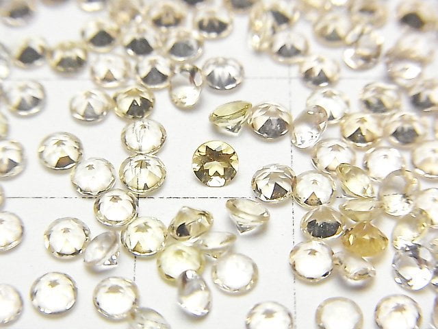 [Video]High Quality Heliodor AAA Loose stone Round Faceted 3x3mm 5pcs