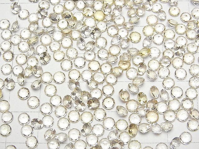 [Video]High Quality Heliodor AAA Loose stone Round Faceted 4x4mm 3pcs