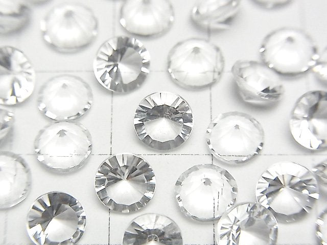 [Video]High Quality Crystal AAA Loose stone Round Concave Cut 6x6mm 5pcs