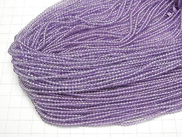 [Video] High Quality! Pink Amethyst AAA Semi-Faceted Round 3mm 1strand beads (aprx.12inch/30cm)