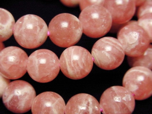 Accessories, Bracelet, Rhodochrosite, Round Gemstone Beads