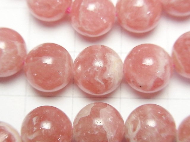 [Video] Argentina Rhodochrosite AA++ Round 10mm Bracelet