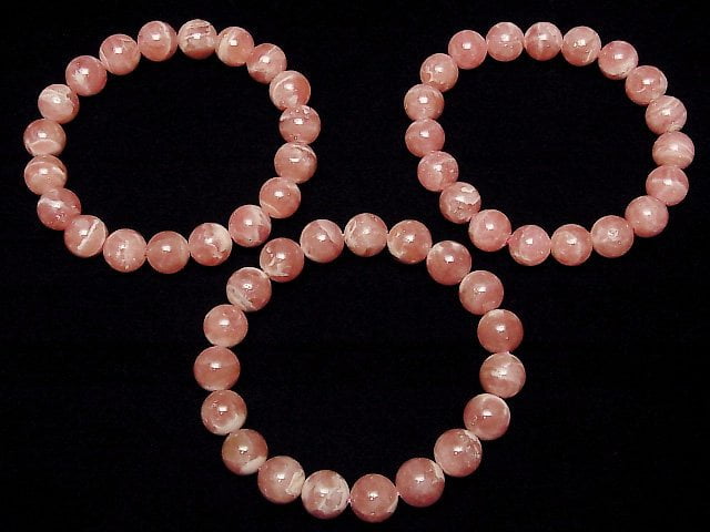 [Video] Argentina Rhodochrosite AA++ Round 10mm Bracelet