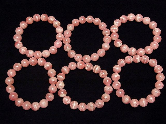 [Video] Argentina Rhodochrosite AA++ Round 12mm Bracelet