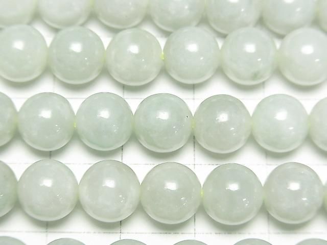 [Video] Burmese Jadeite AAA - Round 8mm 1/4 or 1-strand beads (approx. 15 inches/38 cm)