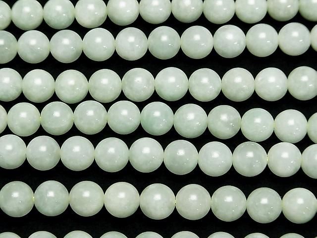 [Video] Burmese Jadeite AAA - Round 8mm 1/4 or 1-strand beads (approx. 15 inches/38 cm)