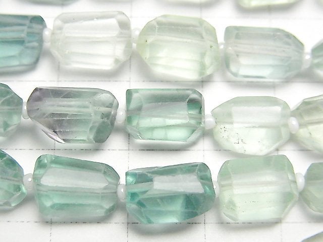 [Video] Fluorite AA++ Faceted Nugget [M size] 1strand (aprx.12inch/30cm)