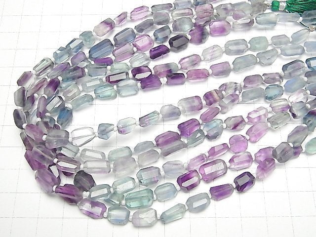 [Video] Fluorite AA++ Faceted Nugget [S-M size] 1strand (aprx.12inch/30cm)