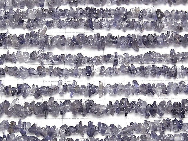 [Video]Iolite AA++ Chips (Small Nugget) 1 strand beads (aprx.33inch/82cm)