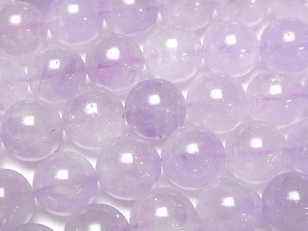 [Video] Lavender Amethyst AAA- Round 10mm half or 1strand beads (aprx.15inch/37cm)