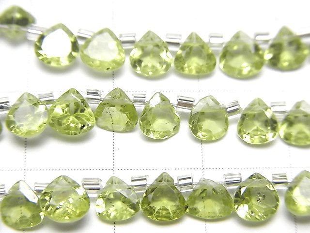 [Video]High Quality Peridot AAA- Chestnut Faceted 5x5mm half or 1strand (28pcs )