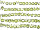 [Video]High Quality Peridot AAA- Chestnut Faceted 5x5mm half or 1strand (28pcs )