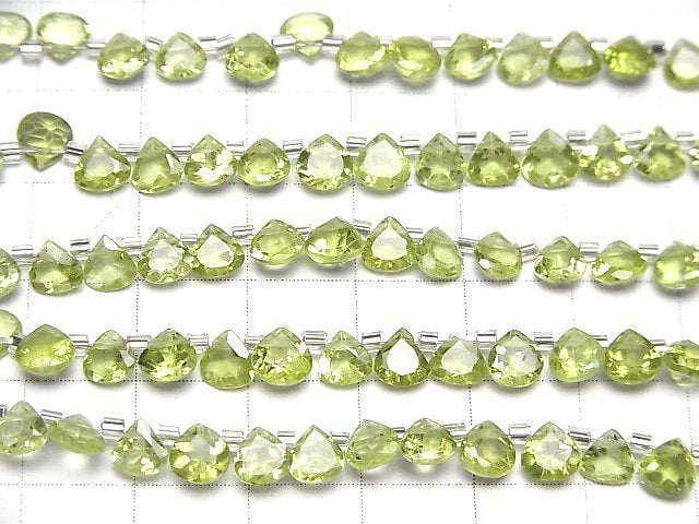 [Video]High Quality Peridot AAA- Chestnut Faceted 5x5mm half or 1strand (28pcs )