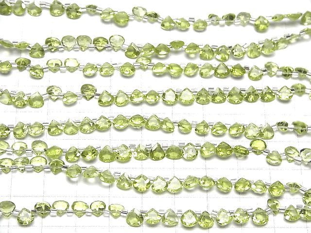 [Video]High Quality Peridot AAA- Chestnut Faceted 5x5mm half or 1strand (28pcs )