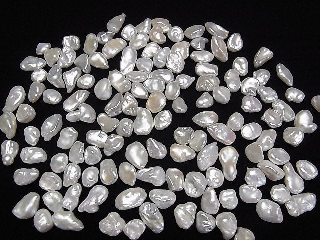 [Video]Fresh Water Pearl AA++ Loose stone Baroque 10-16mm White 10pcs