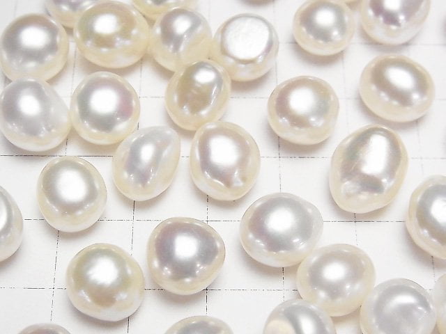 [Video]Fresh Water Pearl AA++ Loose stone Potato -Baroque 10-14mm White 5pcs