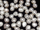 [Video]Fresh Water Pearl AA++ Loose stone Potato -Baroque 11-14mm White 5pcs