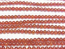 [Video] Flash Red Agate Round 2mm 1strand (aprx.15inch/38cm)