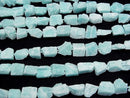 [Video] Peru Amazonite Rough Rock Nugget half or 1 strand beads (aprx.15inch/38cm)