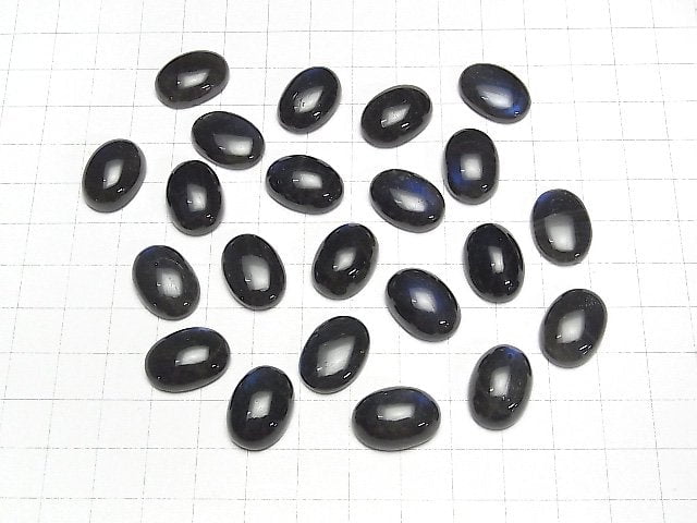 [Video]Black Labradorite AA++ Oval Cabochon 18x13mm 1pc