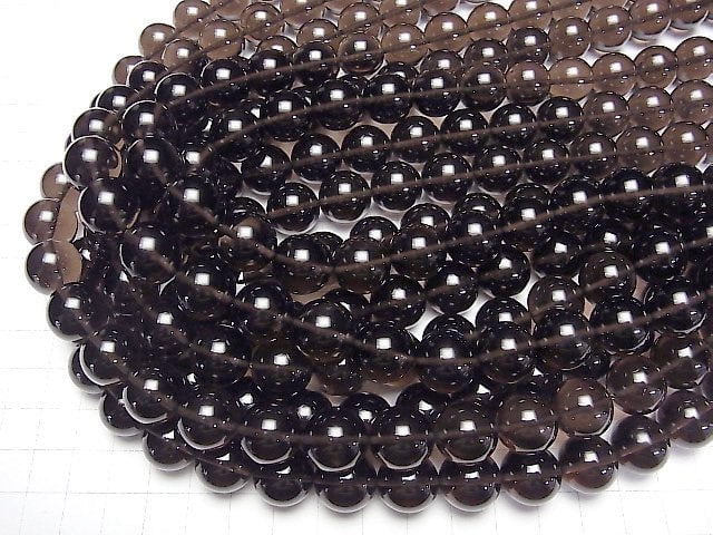 [Video] Mexico Black Ice Obsidian AAA Round 14mm half or 1strand (aprx.15inch/37cm)