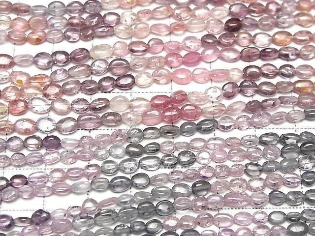[Video]High Quality Multi-color Spinel AAA- Nugget -Oval half or 1strand beads (aprx.7inch/18cm)