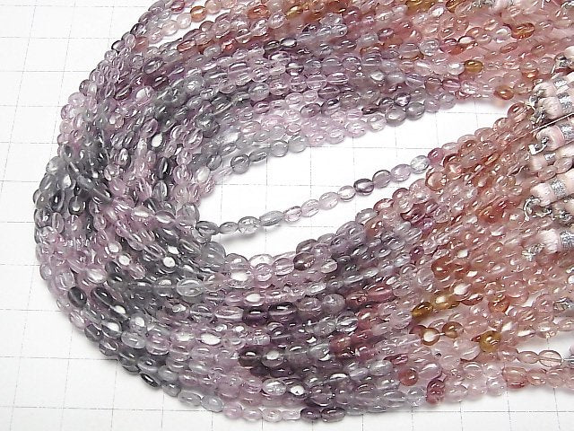 [Video]High Quality Multi-colorSpinel AAA- Nugget -Oval half or 1strand (aprx.8inch/21cm)