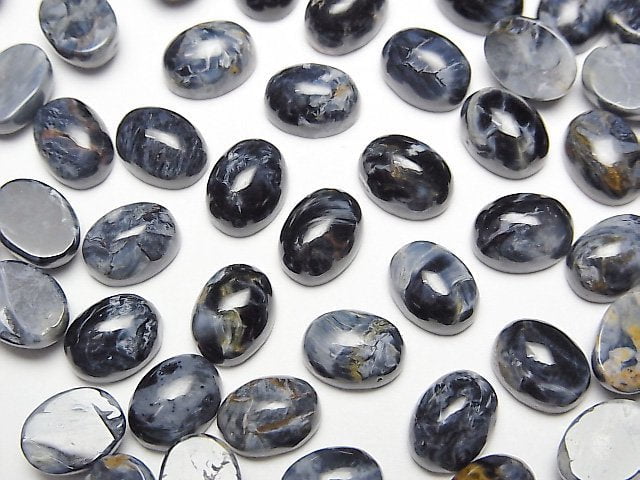 Cabochon, Oval, Pietersite Gemstone Beads