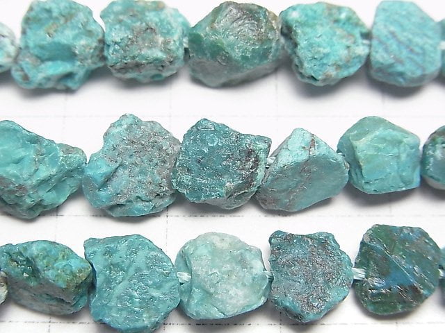 [Video] Peruvian Chrysocolla Rough Rock Nugget half or 1strand beads (aprx.15inch/38cm)