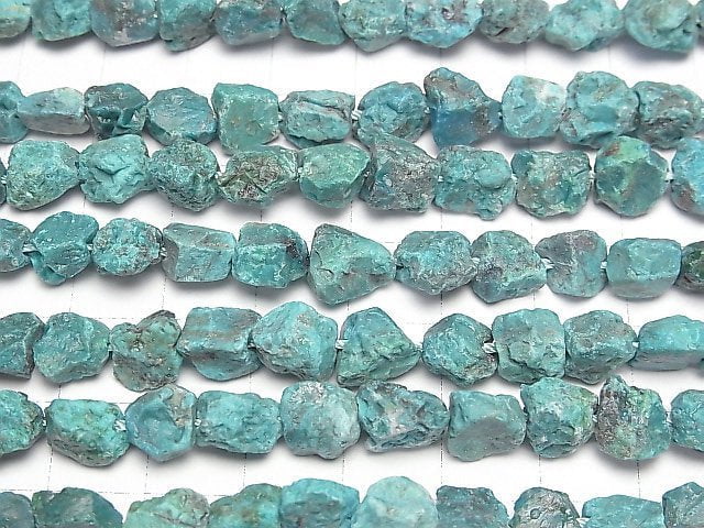 [Video] Peruvian Chrysocolla Rough Rock Nugget half or 1strand beads (aprx.15inch/38cm)