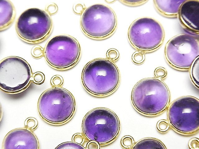 Amethyst, Bezel Setting Gemstone Beads