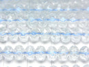 [Video]High Quality! Natural White Topaz AAA- Star Faceted Button Rondelle 6x6x4mm 1strand (aprx.15inch/36cm)