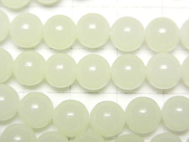 [Video] Luminous Glow Stone Round 8mm 1strand beads (aprx.14inch/34cm)