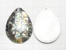 [Video] Mosaic Shell Pear shape 40x30x5mm Abalone Shell 1pc