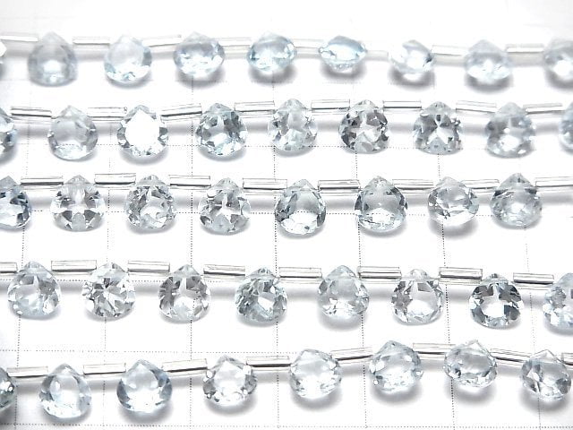 [Video] High Quality Sky Blue Topaz AAA Chestnut Faceted 6x6mm half or 1strand (18pcs )