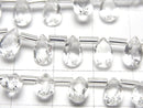 [Video]High Quality Crystal AAA Pear shape Faceted 8x5mm half or 1strand (28pcs)