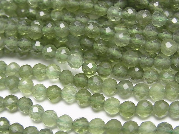 Apatite, Faceted Round Gemstone Beads