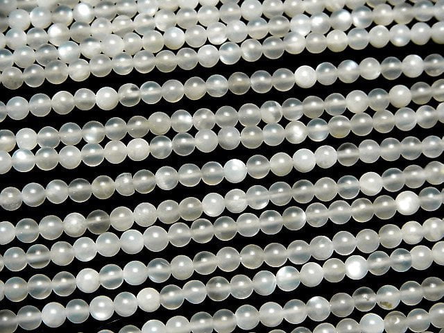 White Moonstone AAA- Round 4mm 1strand beads (aprx.15inch/37cm)