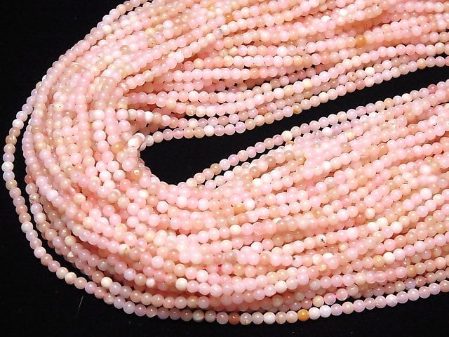 Pink Opal AA Round 3mm 1strand beads (aprx.15inch/36cm)