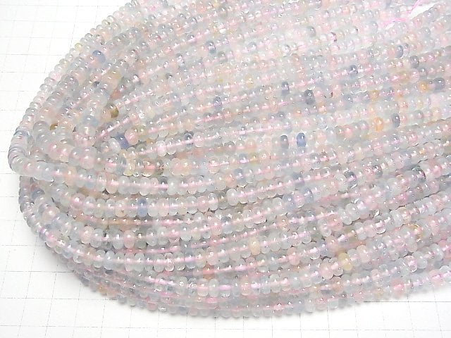 [Video]Beryl Mix (Multicolor Aquamarine) AAA- Rondelle 6x6x4mm half or 1strand beads (aprx.15inch/38cm)